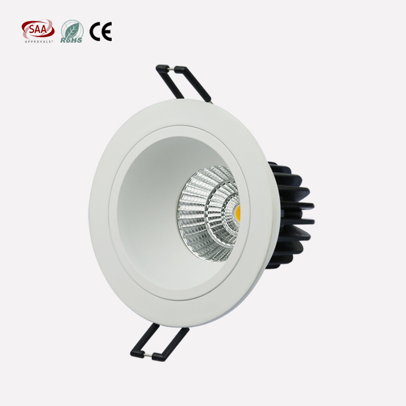 Anti-Glare Dimming 7W 9W 90mm Cut out COB LED Downlight with Die Casting Aluminum