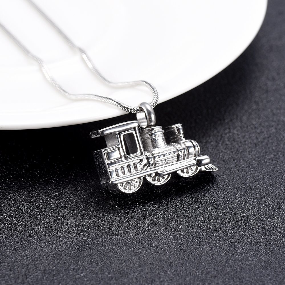 Life Train Urn Pendant Cremation Jewellery Memorial Urn Necklace