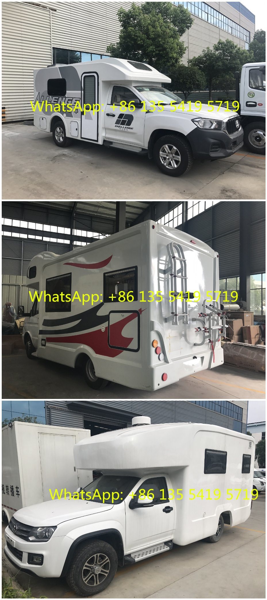 China RV Motor Caravan Touring Car Recreational Vehicle Camping Van