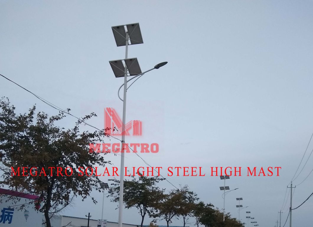 Megatro Solar Light High Mast and CCTV Steel Pole