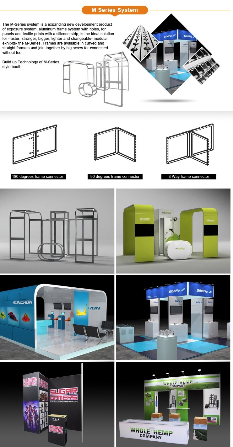 Aluminum Profile Booth Design for Exhibit Events