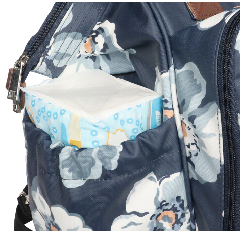 2018 Functional Floral Mummy Bag Diaper Bag-Original Pastoral