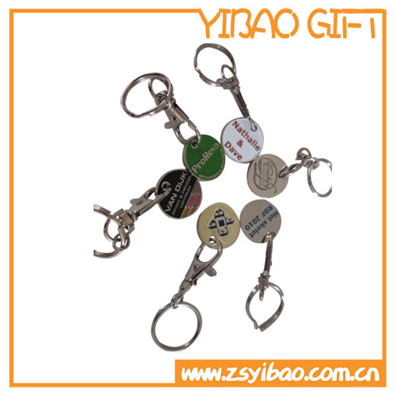 Custom Promotion Metal Keychain with Silver Nickle Color