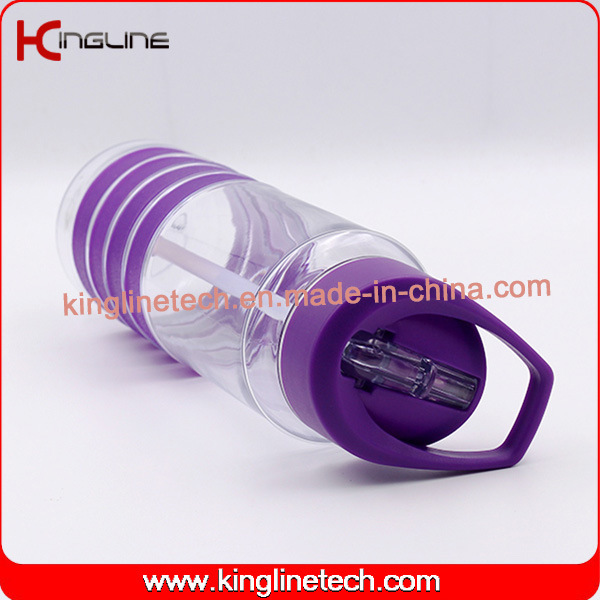 700ml high quality Plastic straw Drink bottle (KL-7146)