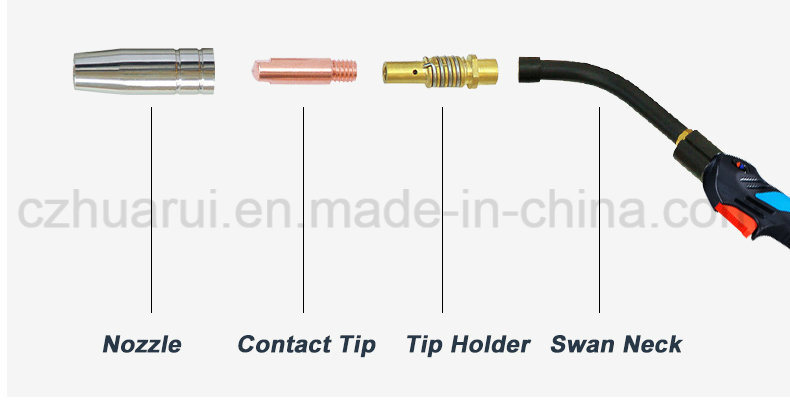 MIG/Mag Welding MB501W Water Cooled Welding Torch for Binzel Type