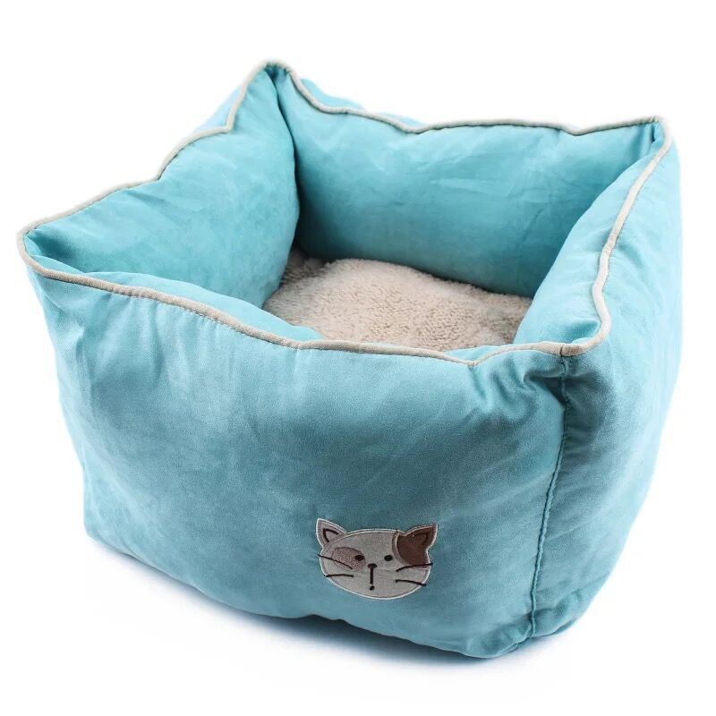 Washable Soft Dog Velvet Beds Double Functional Pet Cushions