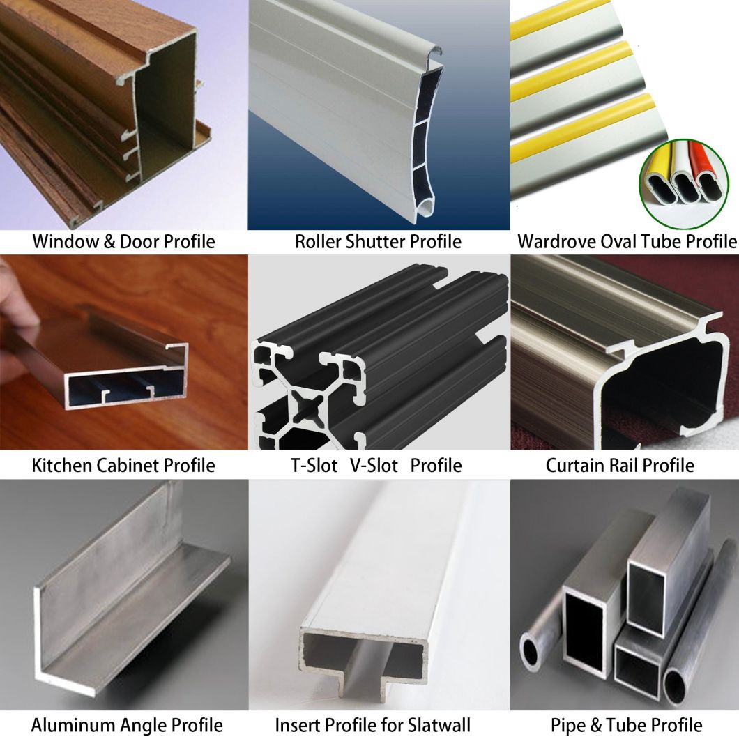 Optional Color for Custom Aluminum Alloy Aluminium Extrusion Profile with ISO Ce Certificate