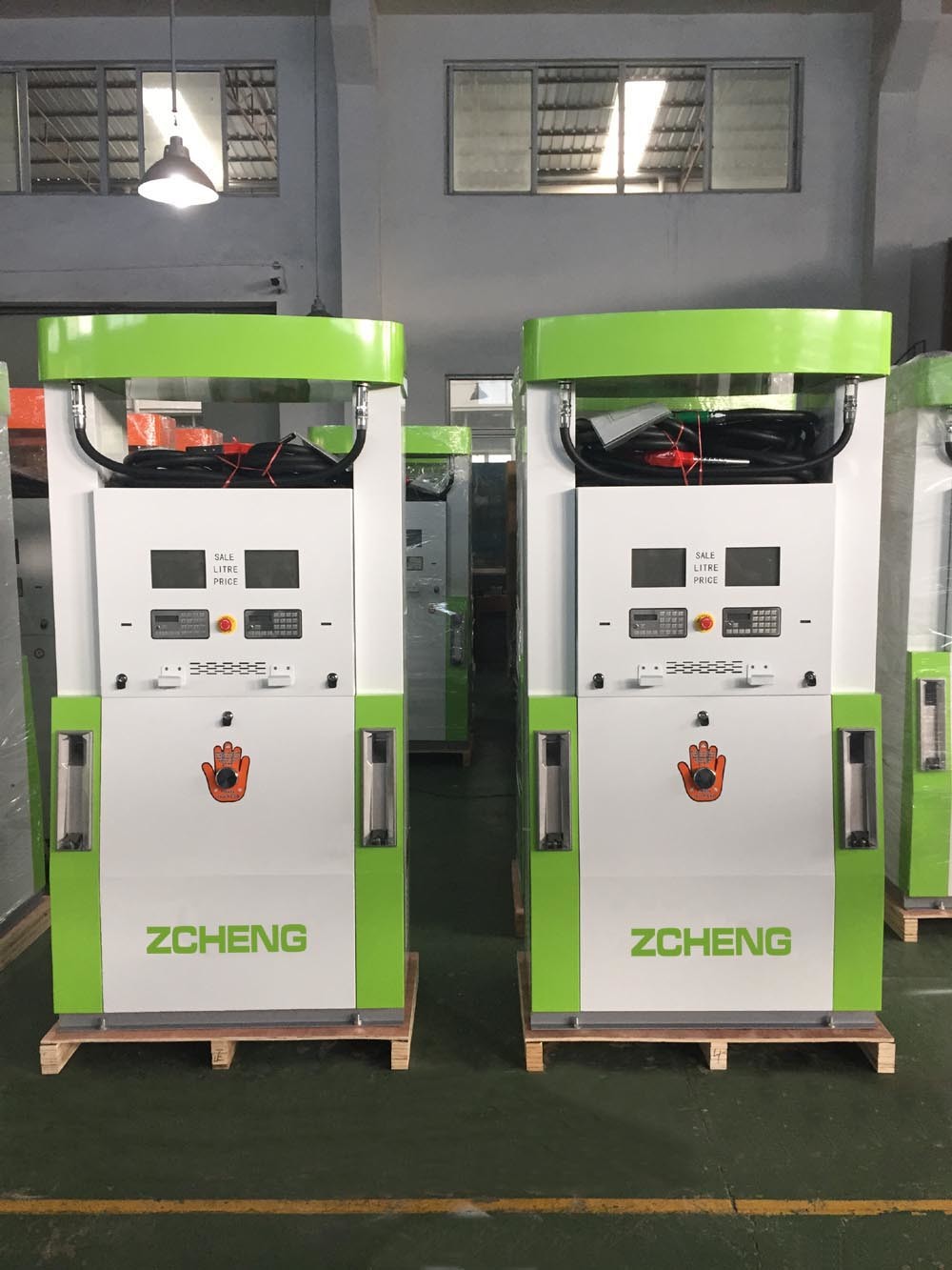 Zcheng Green Color Creative Series Gas Station Fuel Dispenser with ESD