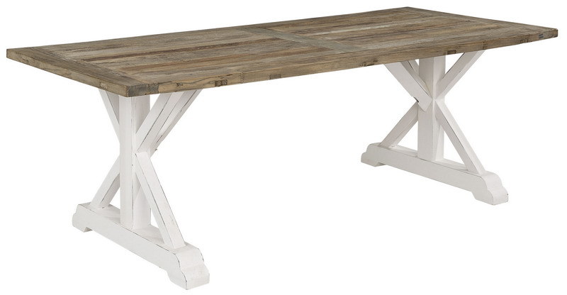 Vintage Industrial Recalimed Wood Furniture Recycled Elm Dining Table