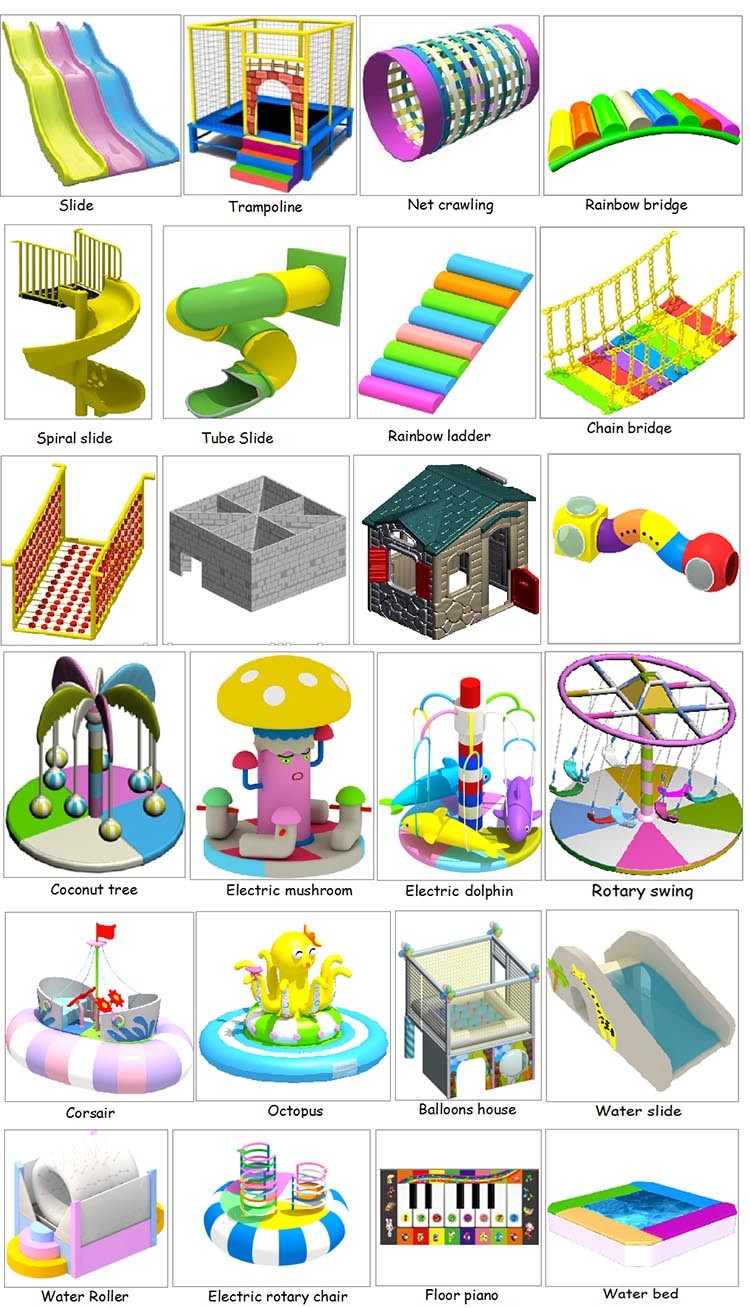 Ocean Themed Children Labyrinth Indoor Playground Equipment Parts
