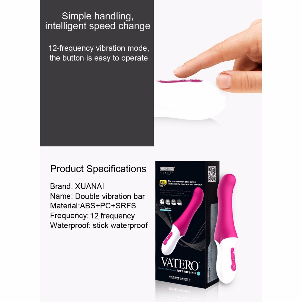 Sex Vibrators Silicone 12 Speeds Dual Shock Clitoris Stimulator Waterproof G Spot Vibrator Adult Sex Toys for Woman