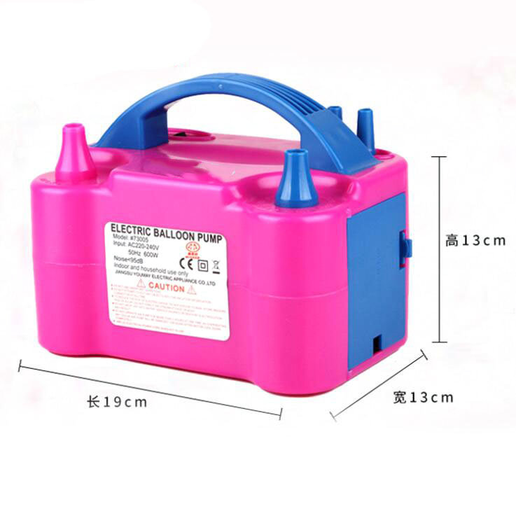 Double Hole AC Inflatable Electric Air Balloon Pump Inflator Pump Portable Air Blower