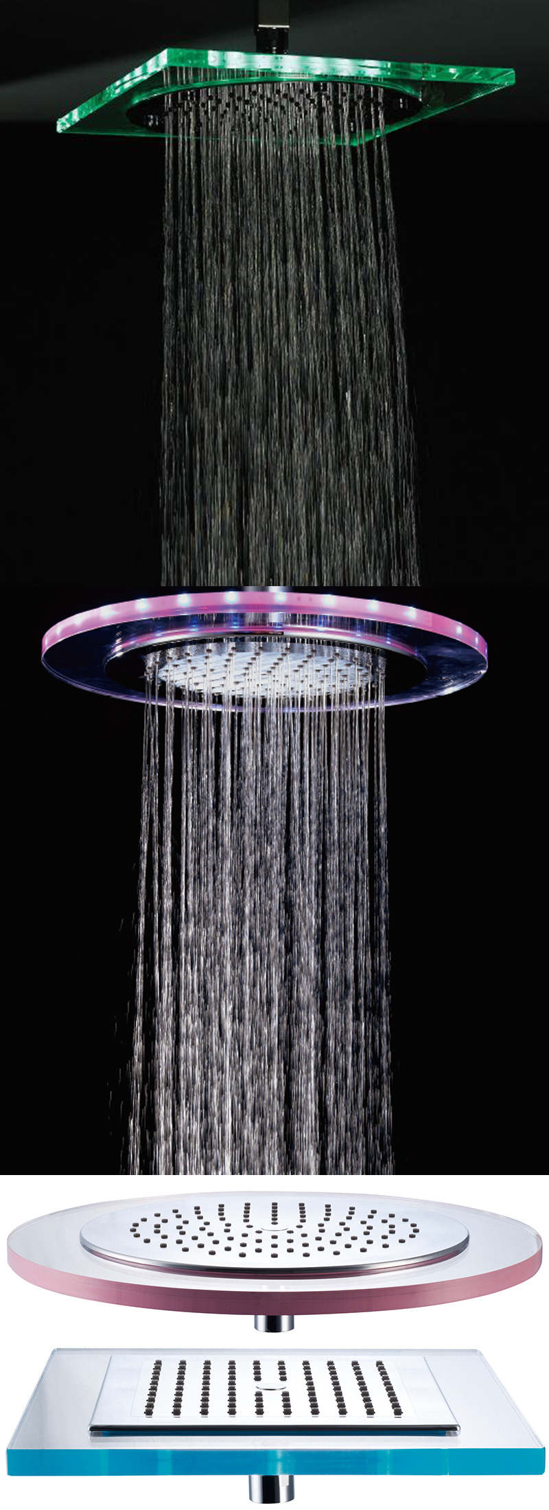 Blue Color 12 Inch Shower Head for Bathroom