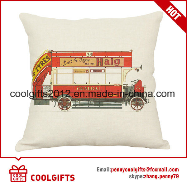 Colorful Cotton Linen Sofa Home Decorative Square Throw Pillow