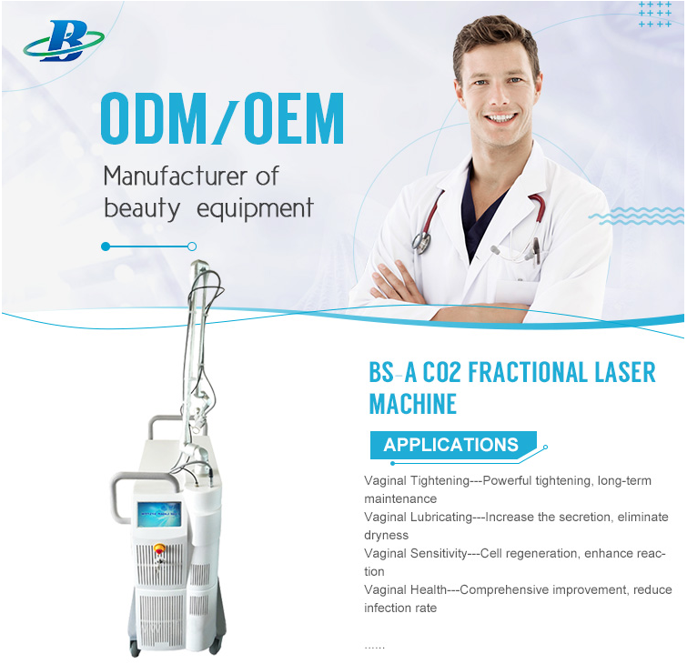 60W Stretch Marks Removal Fractional CO2 Laser+Surgery+Vaginal Tighten Equipment