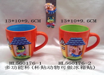 Promotional Cute Designs 3D Cartoon Animal Ceramic Mug