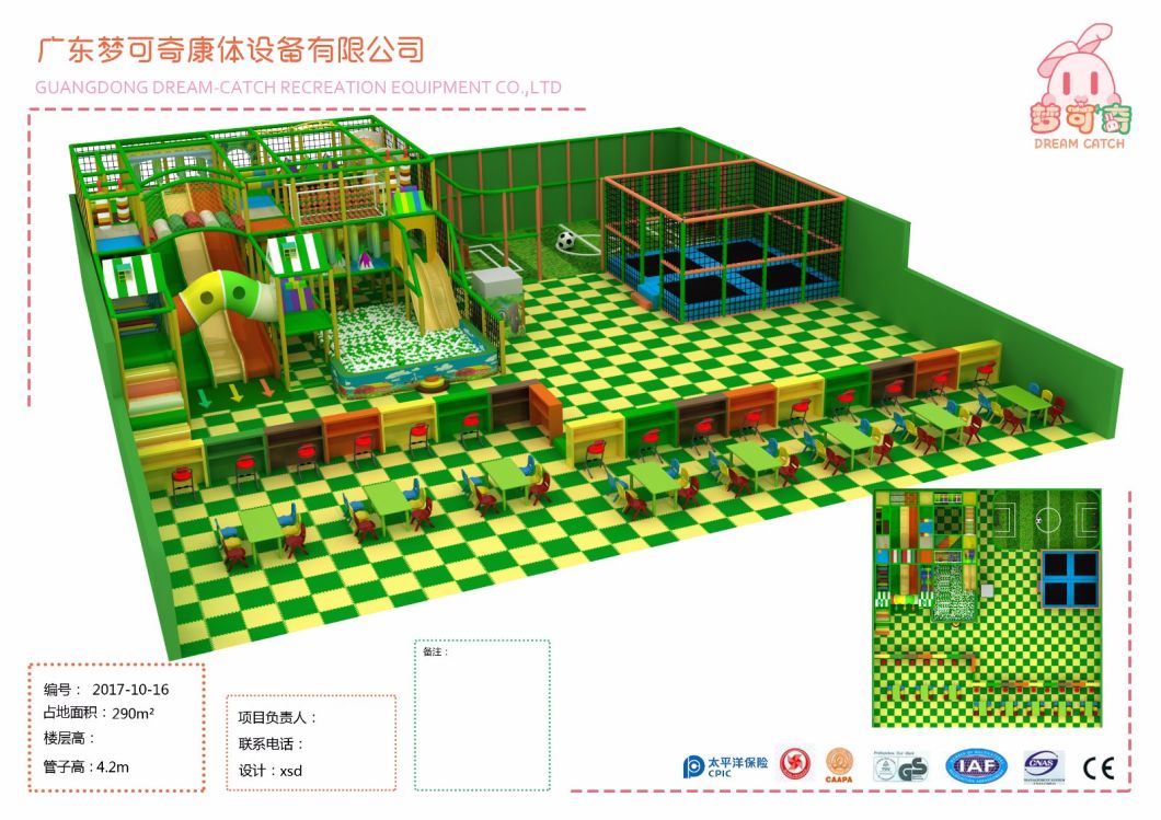 Custom-Made Commercial Used Children Playground Equipment for Sale