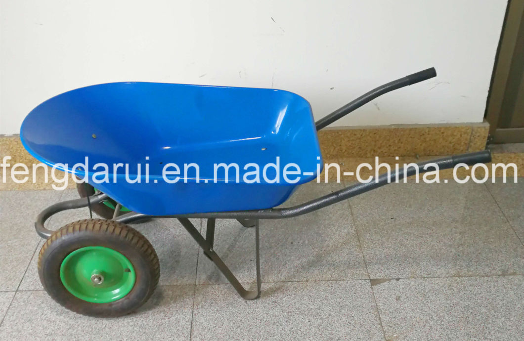 Two Wheels Garden Metal Tray Wheel Barrow Wb6402t