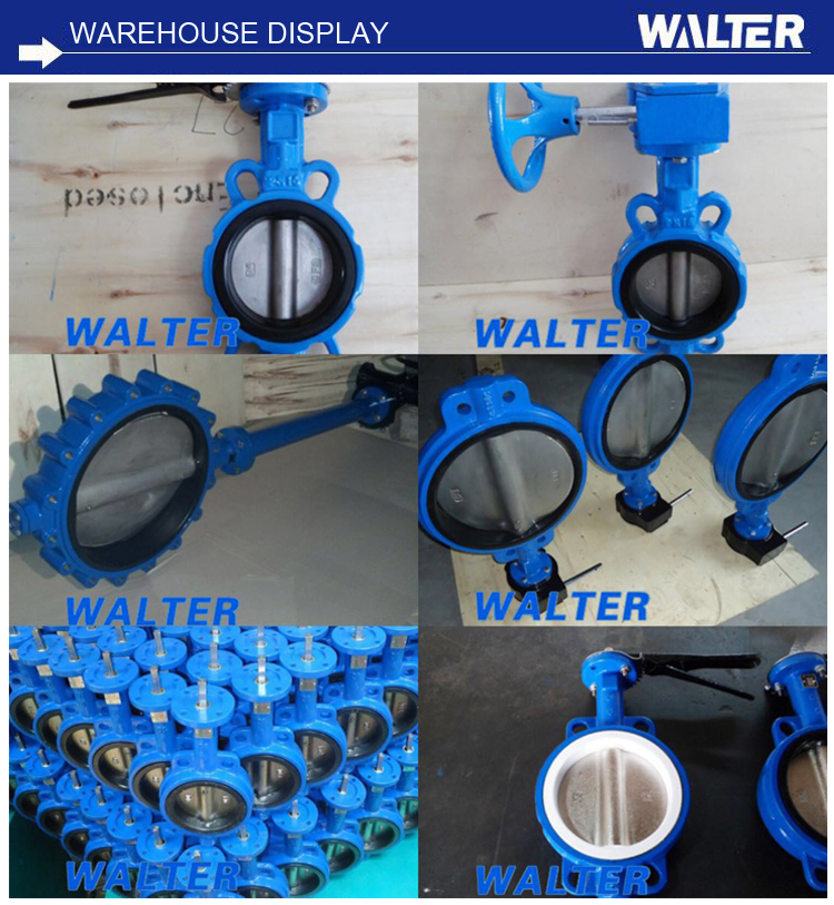 Water Flow Control Hand Operated Wafer Butterfly Valve