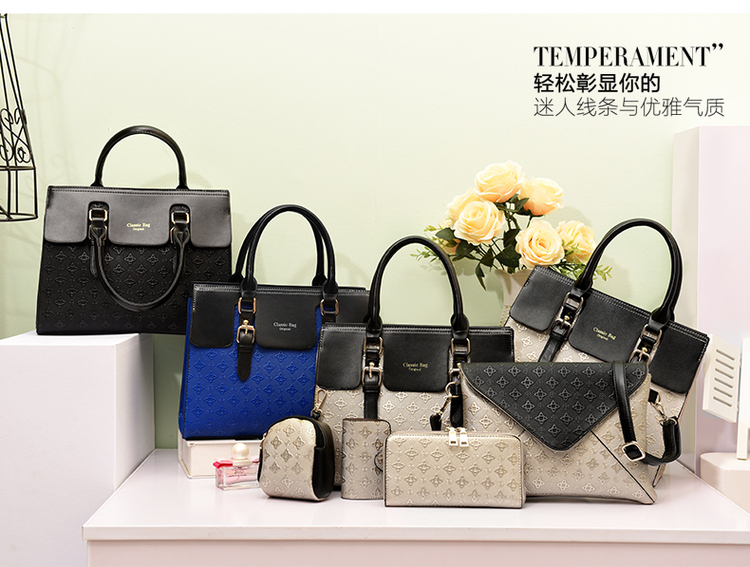 Wholesale Emboss New Fashion Bags Women Tote Bag Lady Handbag