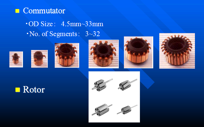 Free Sample 6p Hook Commutator for Car Tail Gate Motor