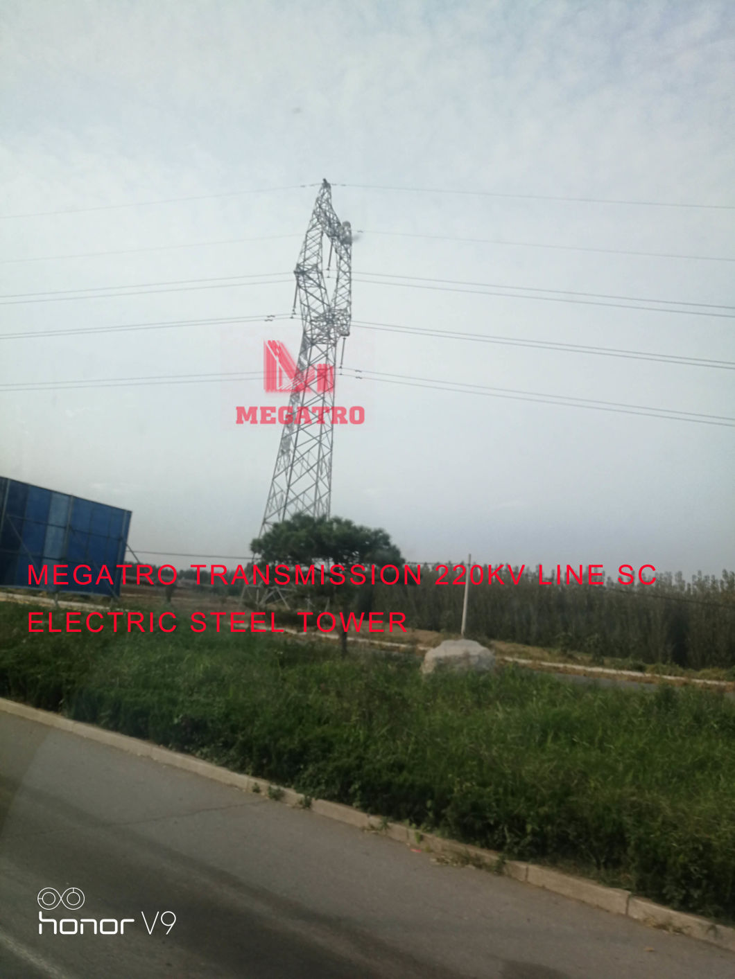 Megatro Polwer Line 220kv 2b1-Zm2 Self-Support Electric Pylon Steel Tower