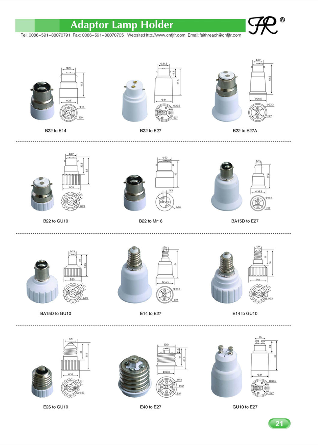 E27 to Gx53 Outdoor Light Socket Adapter