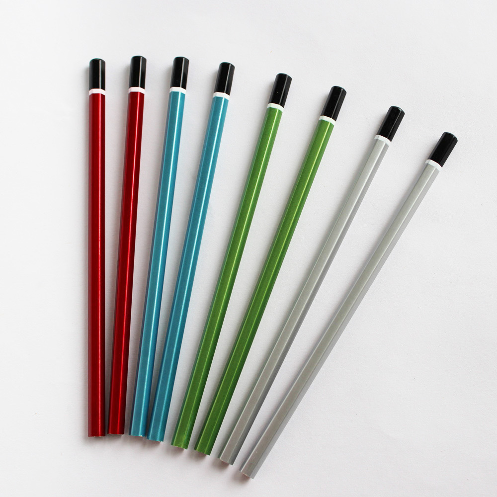 High Quality Metallic Painted Blacklead Hb Pencils with DIP End