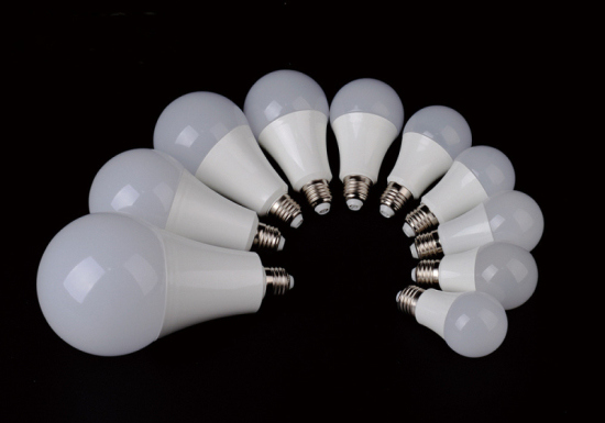 Plastic Cover Aluminum A60 9W E27 LED Bulb Lamp Light