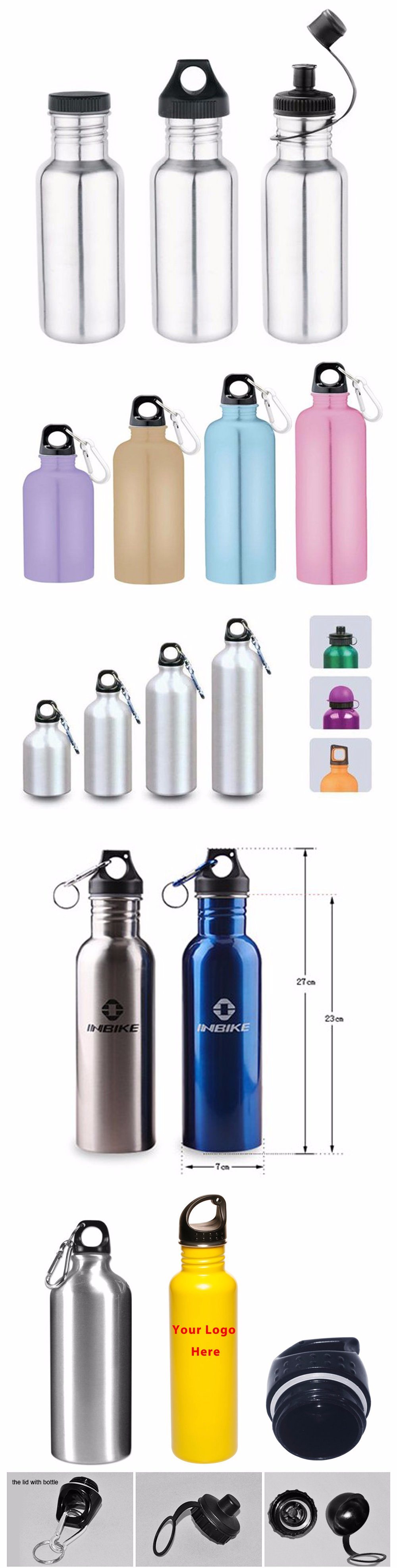 Custom Stainless Steel Vacuum Insulated Water Bottle