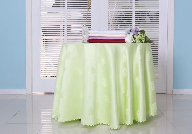 Hot Design Polyester Jacquard Tablecloth for Hotel Restaurant