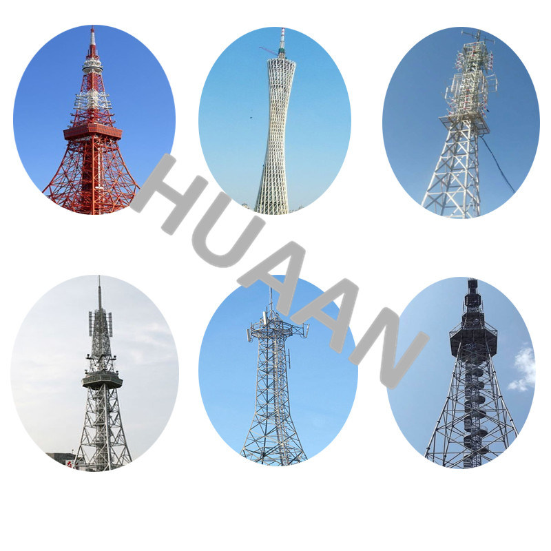 Radio Broadcasting TV Signal Monopole Transmission Tower