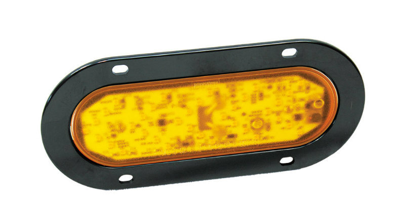 Waterproof Oval 6'' LED Amber Indicator Arrow Turn Light for Truck Trailer with DOT