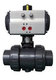 PVC CPVC PVDF PP Pph Valve/Plastic Pneumatic Control Ball Valve (ANSI JIS DIN & WATER VALVE INDUSTRIAL VALVE)