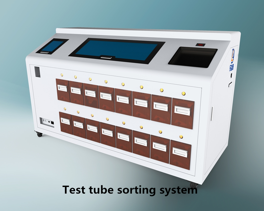 Laboratory Medicine Glass and Pet Test Tube Labeling and Sorting Machine