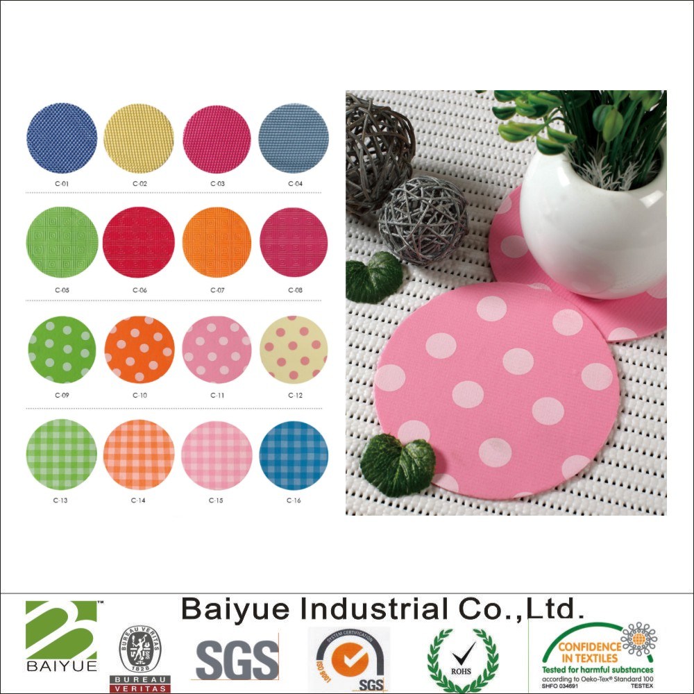 Ecofriendly Colorful Customized Home Kitchen Placemat PVC Foam Placemat