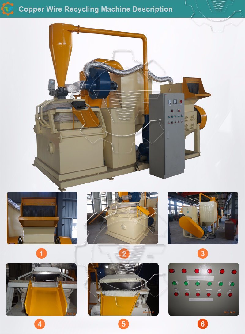 1full Automatic Enameled/Motor/Industrial Copper Wire Granulator