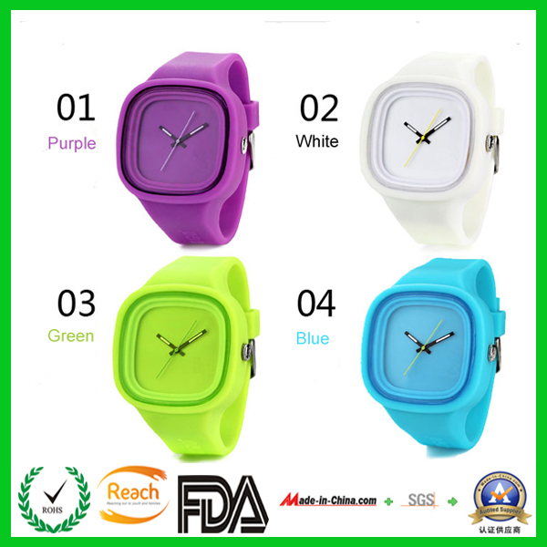 High Quality Interchangeable Japan Quartz Movement Silicone Jelly Watch