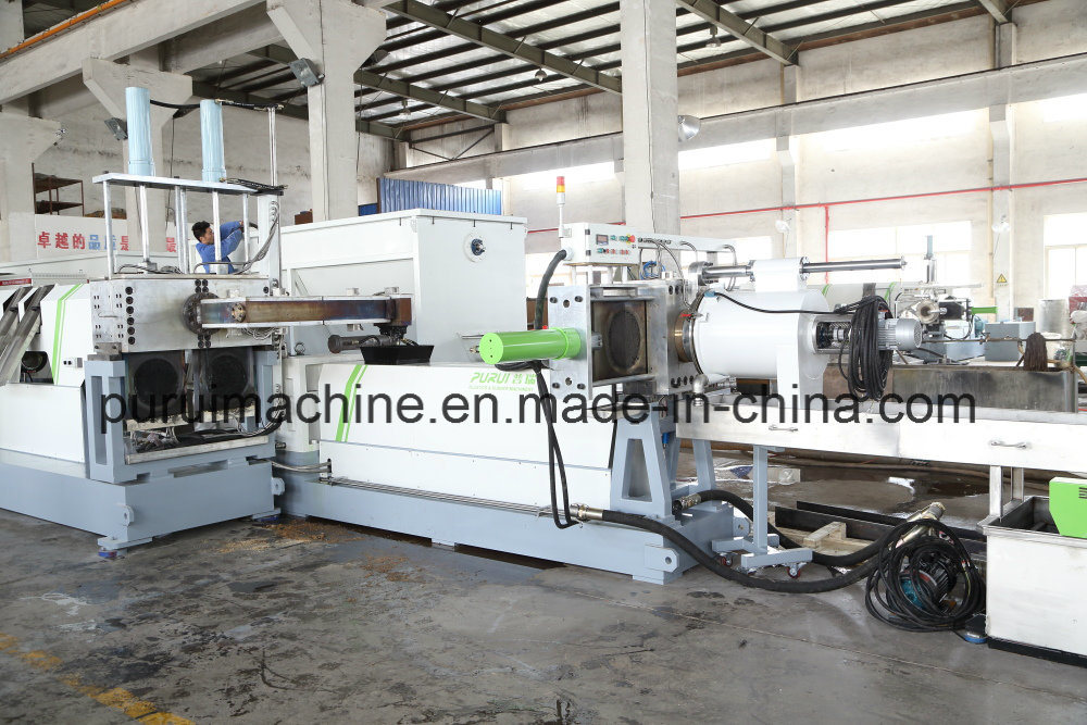 Single Screw Plastic Granulator for Washed PE, PP Film After Drying