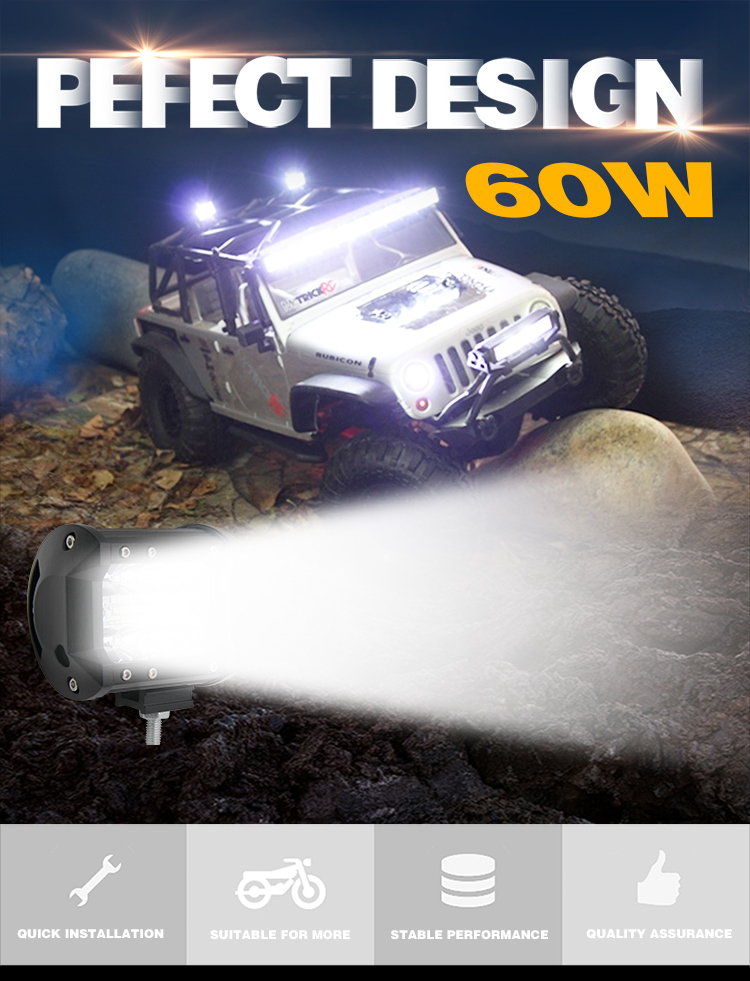 Factory Directly Supply Truck Offroad Jeep LED Light Bar 24volt 36 Watt 4inch Spot Mini 4X4 ATV LED Light Bar