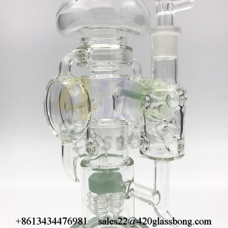 Heady Glass Recycler Lookah Smoking Water Pipe Waterpipe Crafts for 420smoke/Dry Herb/Weed