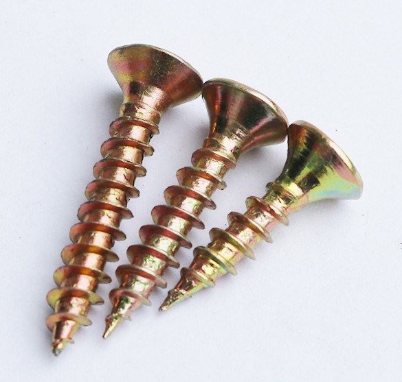 Chip Board Screw for Wood, Pozi/pH Slot/Double Csk DIN7505