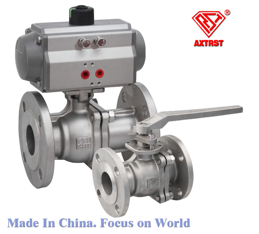 2PC Trunnion Mounted Flange Stainless Steel Ball Valve
