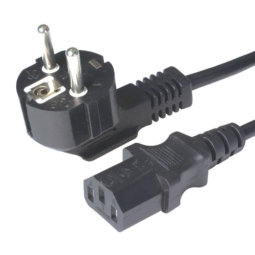 Ce VDE Certified European Power Cord with Angle IEC C13