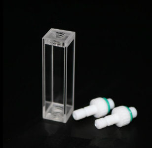 3.5ml Flow Quartz Cell Cuvette with Teflon Tubes