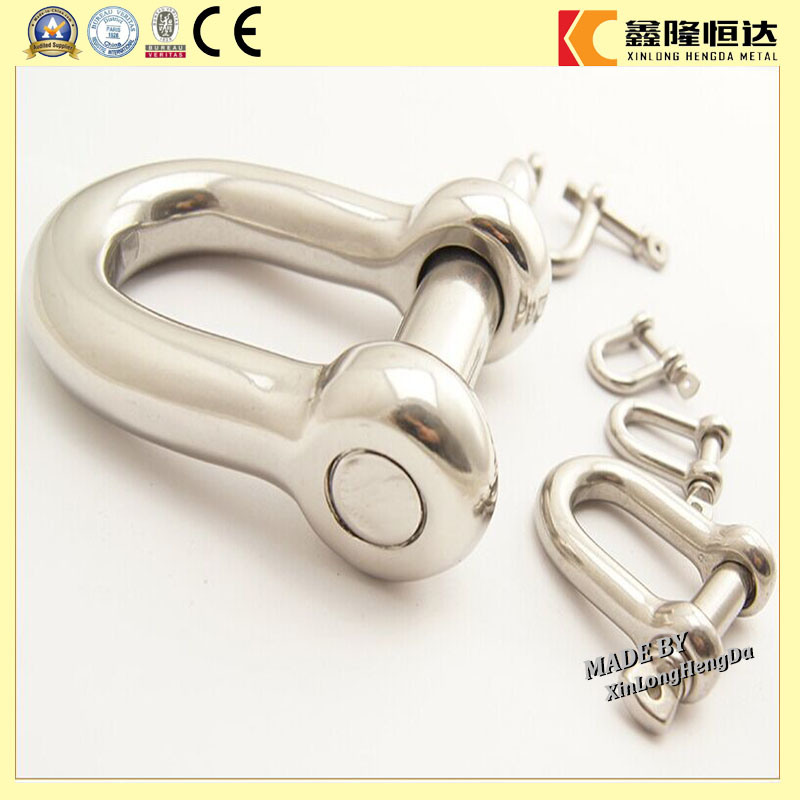 China Factory Supply Rigging Hardware Stainless Steel 4mm Steel Shackle