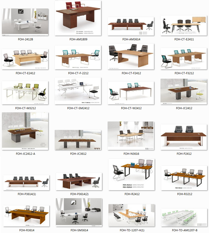 Wooden School Conference Furniture Office Meeting Room Table (FOH-R2412)