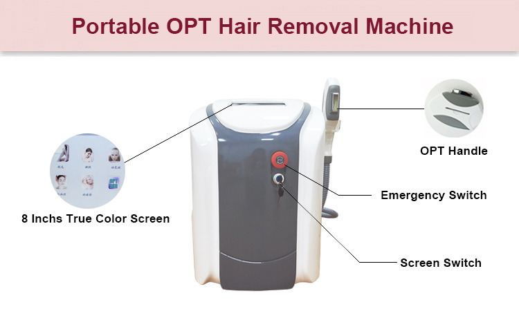 Portable Painless Beauty Opt Elight Diode Permanent Hair Removal