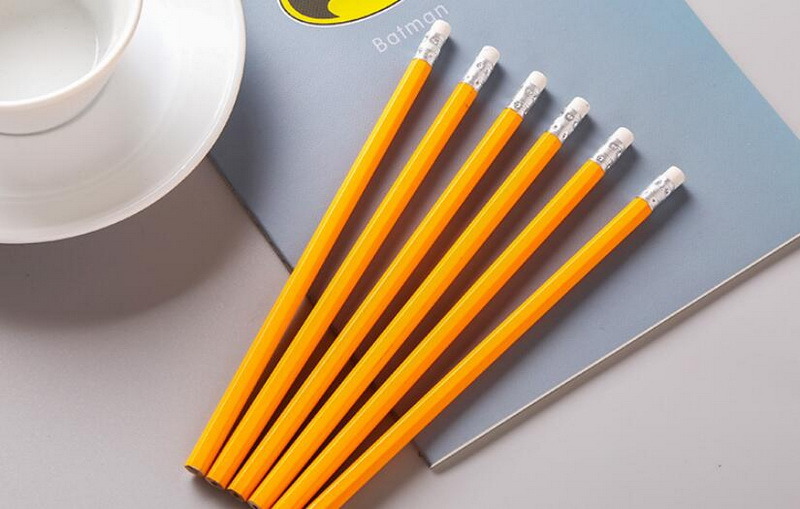 High Quality Wooden Pencil Hb with Eraser Tip