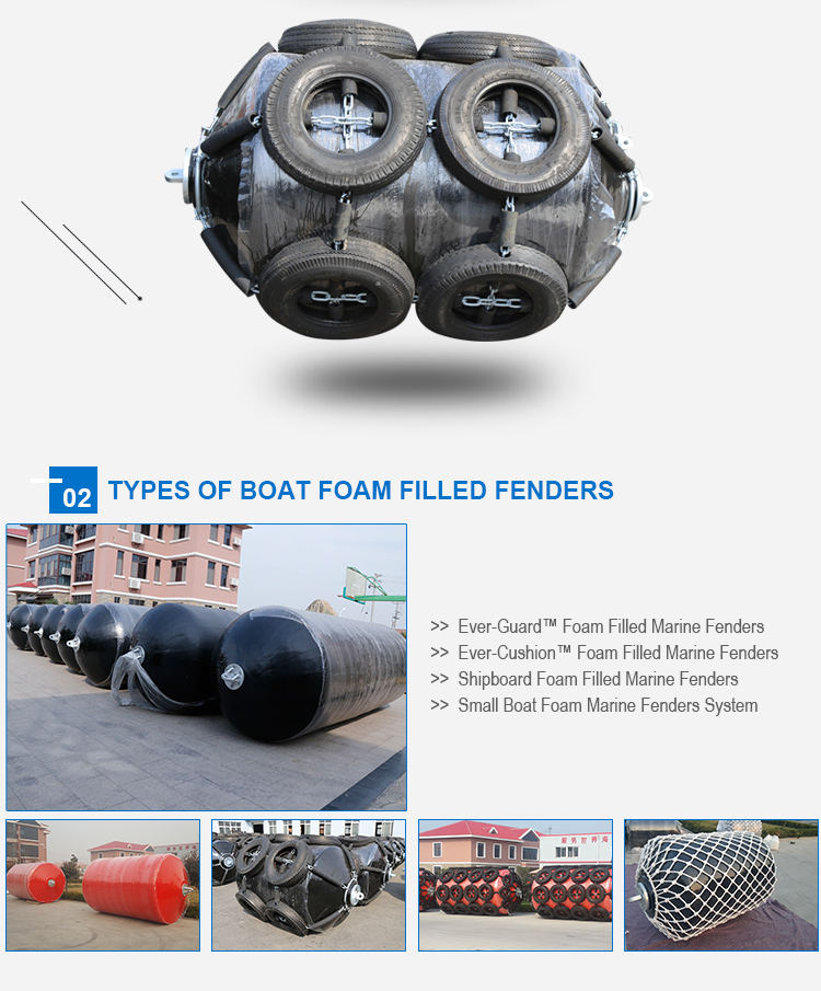 Solid Foam Filled Fender Polyurethane EVA Marine Floating Fender